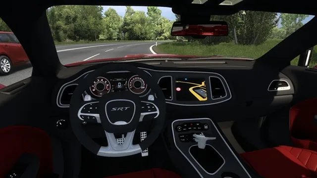 ETS2 2018 Dodge Challenger SRT Hellcat Widebody interior view