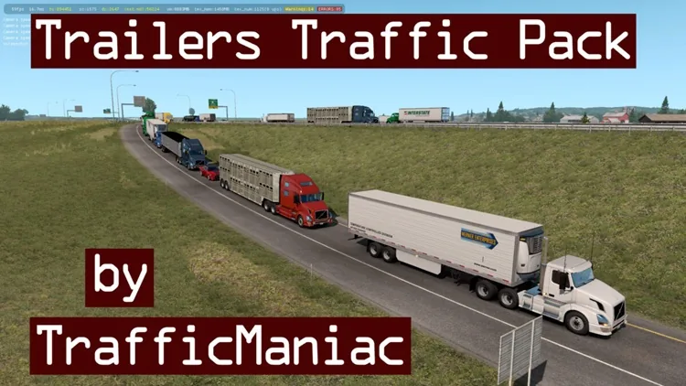 ATS 1.60 Trailers Traffic Pack V7.6.2