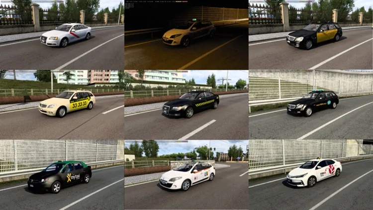 ETS2 1.60 Taxi Traffic Pack V3.5.13