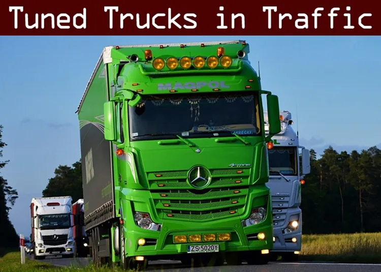 ETS2 1.60 Tuned Truck Traffic Pack V7.1.13