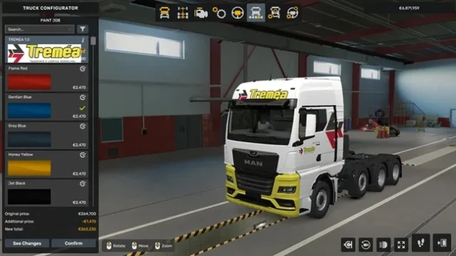 ETS2 1.61 MAN TG3 TGX Tremea Skin