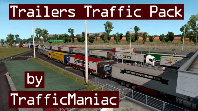 ETS2 1.60 Trailers Traffic Pack V12.10
