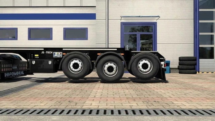 ETS2 1.60 Lift Axle for SCS & Kassbohrer Container Trailer V1.2