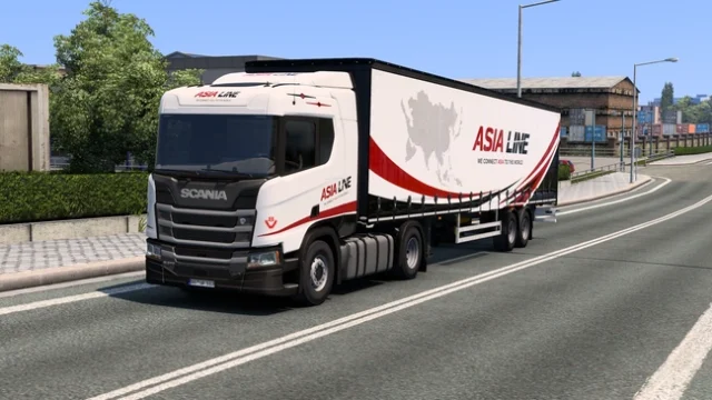 ETS2 1.60 Scania R Asia Line Combo Skin