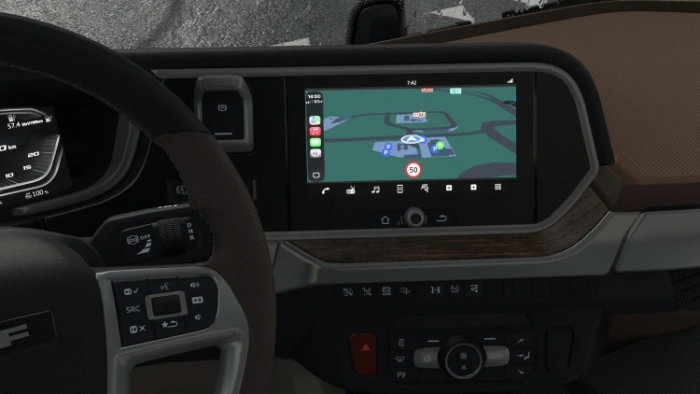 ETS2 1.61 CarPlay for DAF 2021