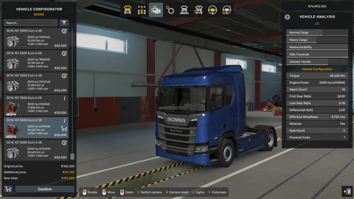 ETS2 1.61 Engine and Transmission Pack