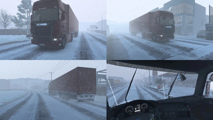 ETS2 1.61 Frosty Winter Weather Mod V10.8