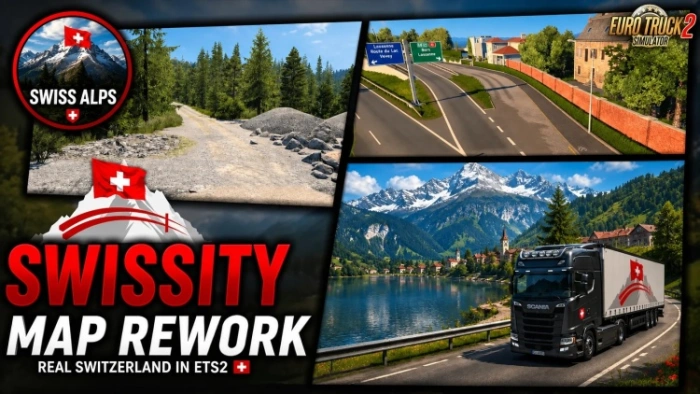 ETS2 1.60 Swissity Map Rework V2.1