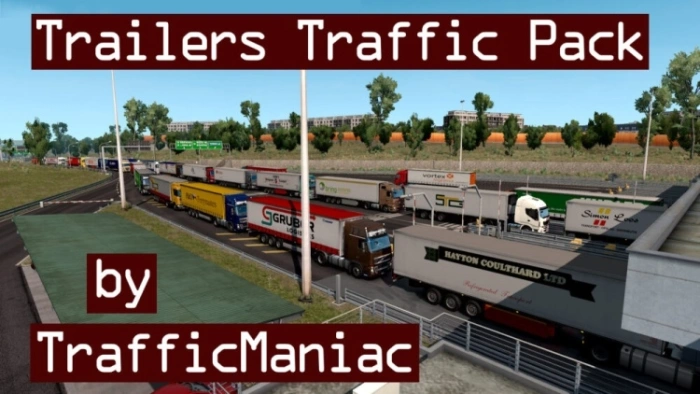 ETS2 1.61 Trailers Traffic Pack V12.10.1