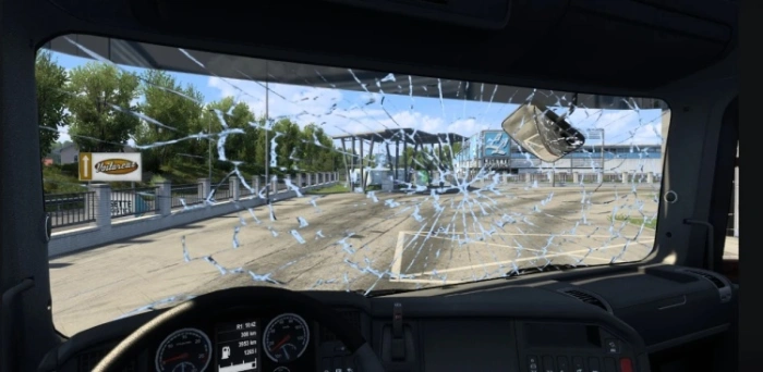 ETS2 1.61 Realistic Broken Glass