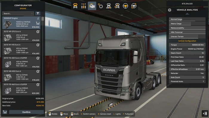 ETS2 1.61 10000HP Engine for All Trucks V3.0