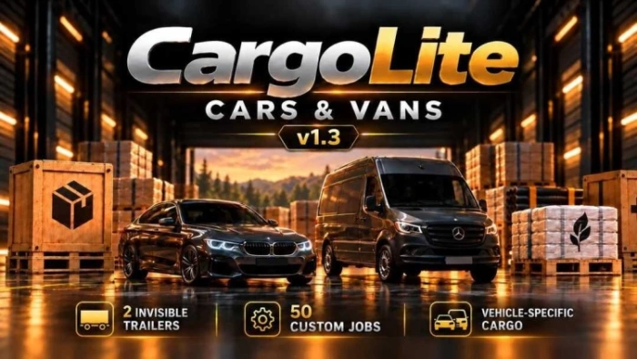 ETS2 1.61 CargoLite Cars & Vans V1.3