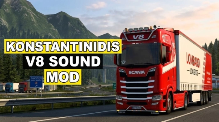 ETS2 1.61 Konstantinidis V8 Sound Mod