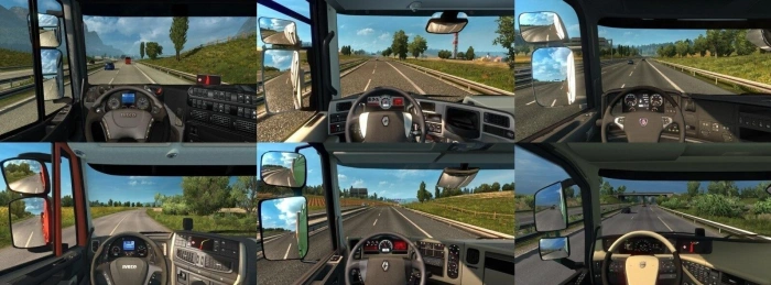 ETS2 1.61 Real Interior Cams for All Trucks