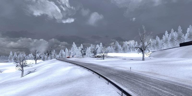 ETS2 Realistic Winter Mod (1.30.x) Truck Simulator