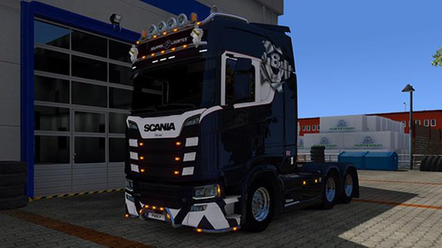 ETS2 - Squirrel Logistics Metallic Skin for Scania R, S Next Gen (1.30 ...