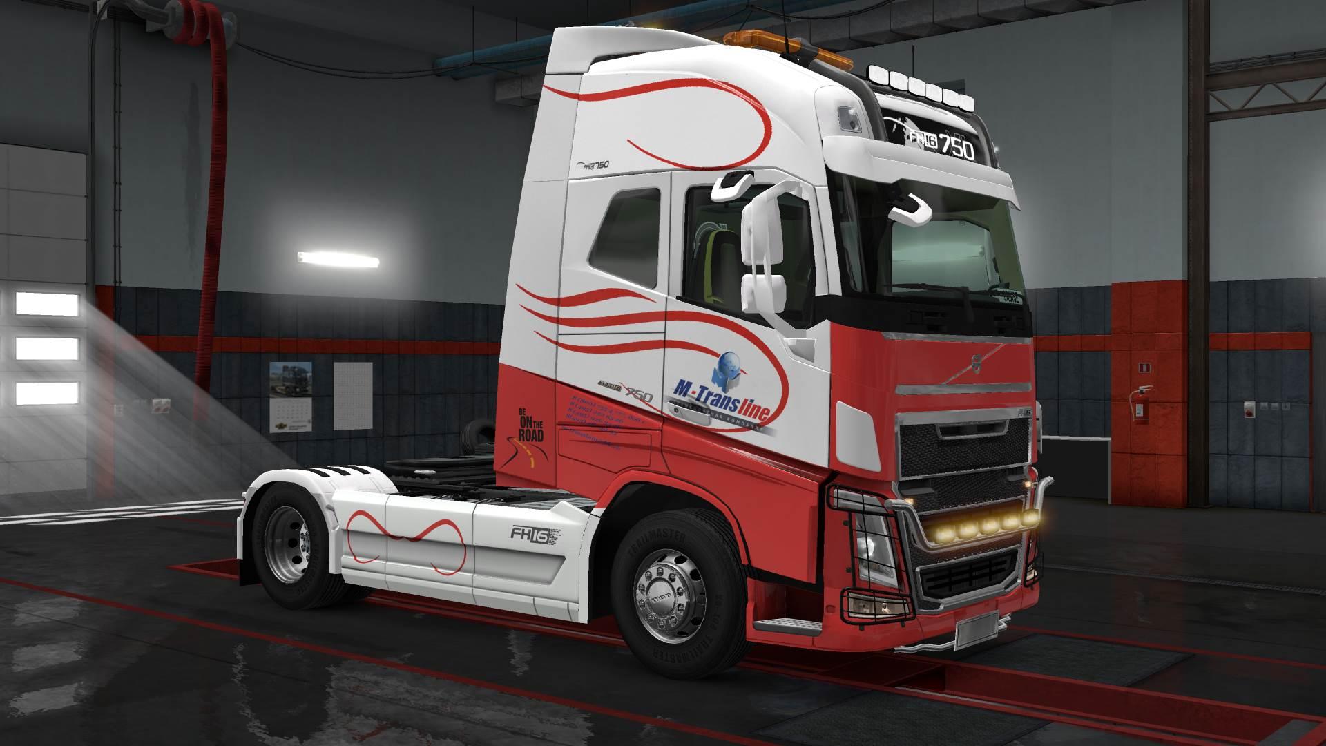 ETS2 Volvo Fh16 2012 Transline Skin 2.0 Truck Simulator