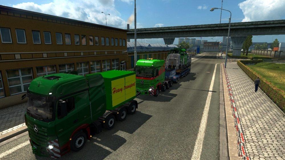 ETS2 Heavy Haulage Convoy Mod for Scs 8x4s V1.0 (1.30.x