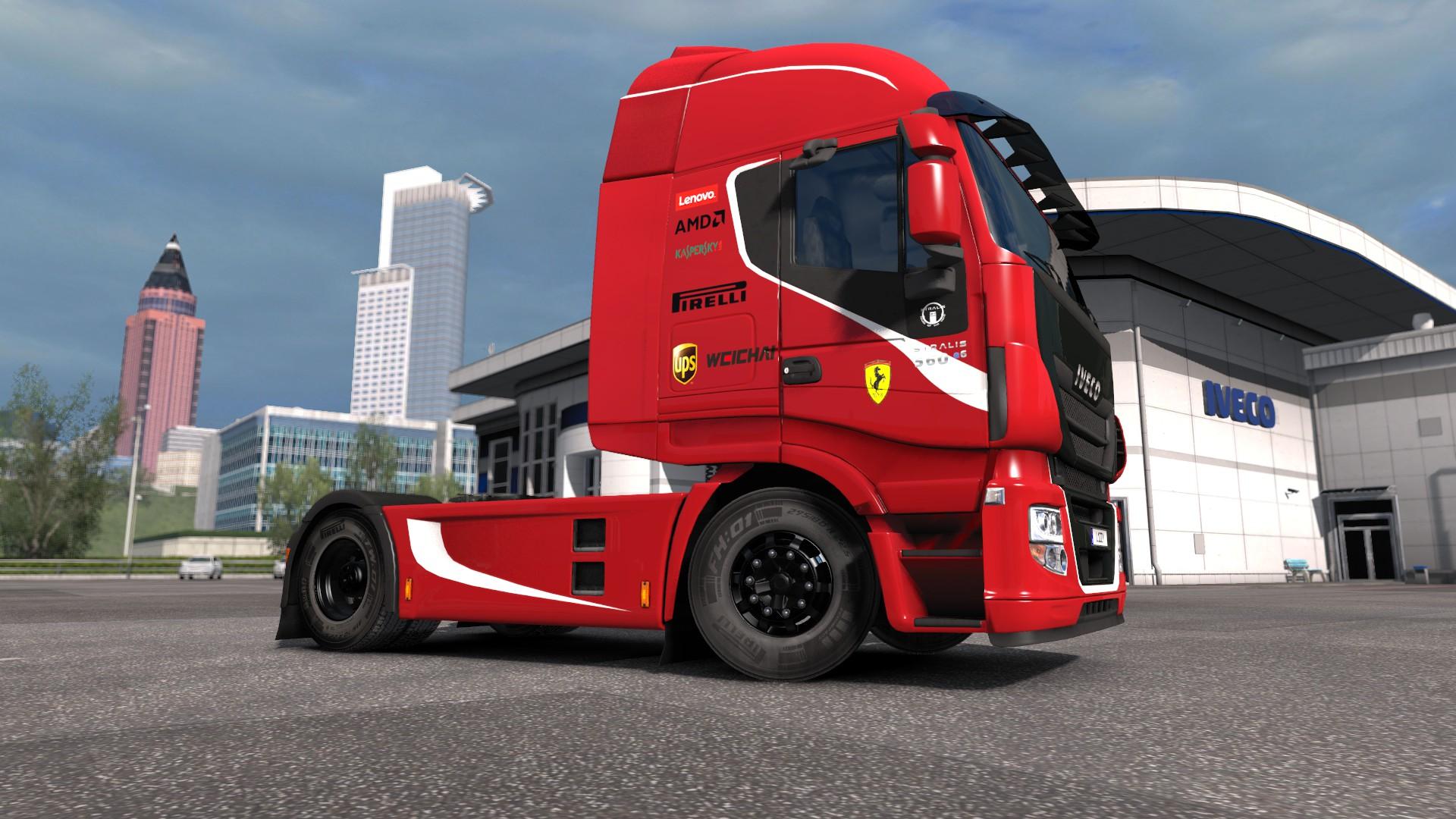 ETS2 Iveco  Hi way Scuderia Ferrari  Formula One Team 