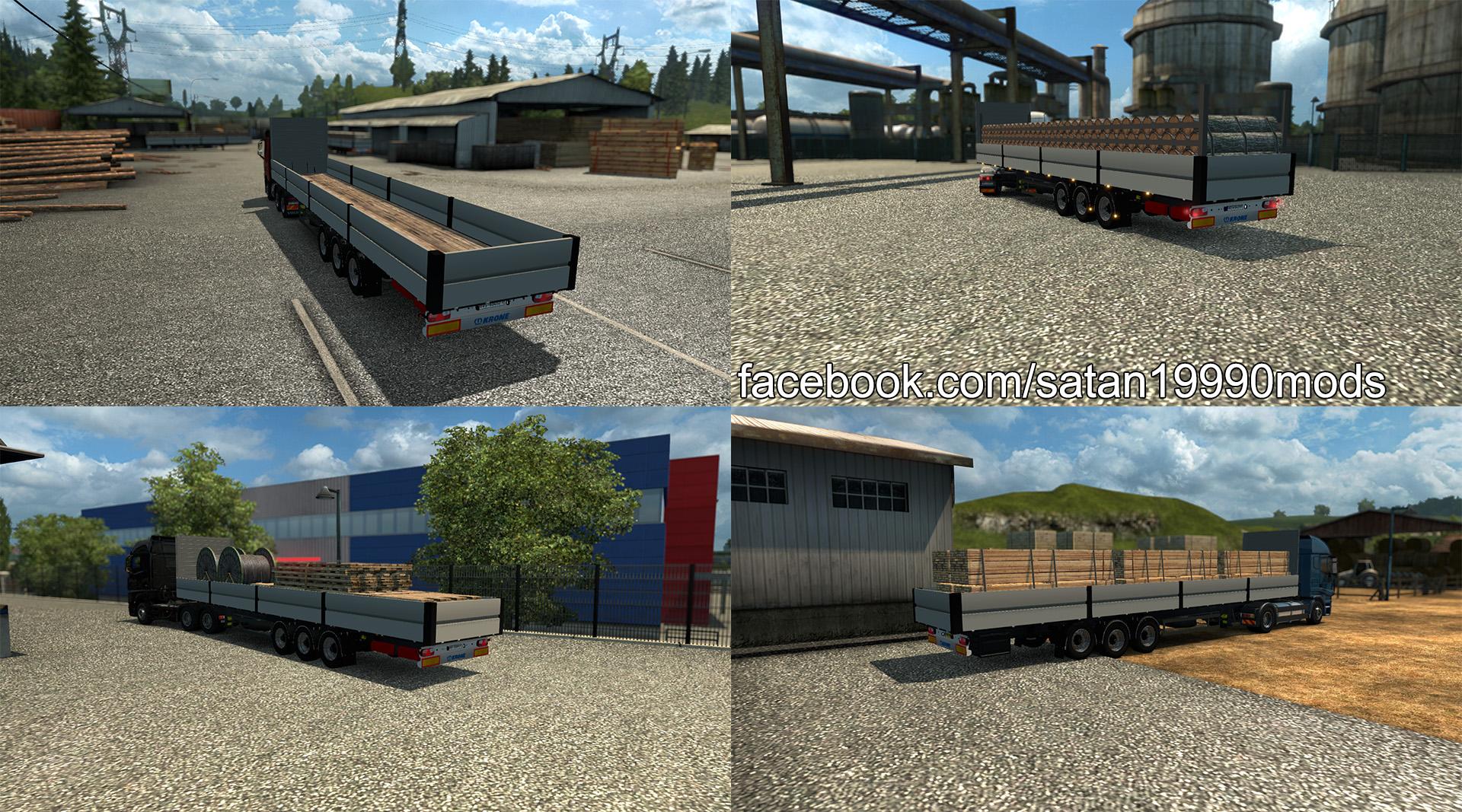 Photo of ETS2 – Tmp – Krone Flatbed V1.2 (1.30.x)