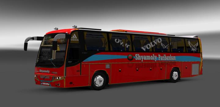 ETS2 - Volvo B12Btx Bus + Passenger + Bd Shyamoly Bus Skin V1.0 (1.30.x ...