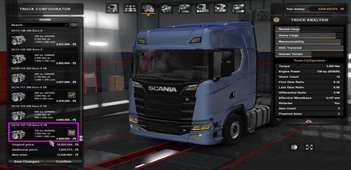 ETS2 - Powerful Engine Scania R & S 2016 V1.0 (1.31.X) - Truck