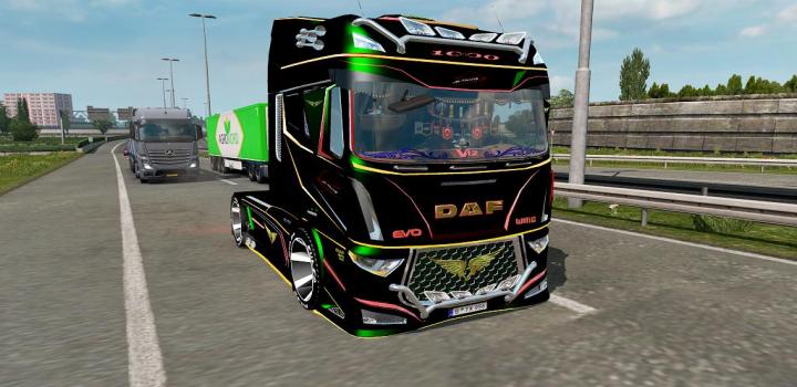 ETS2 - Daf Evo Wing V12 (1.32.x) - Haulin, Ats, Ets2 Mods