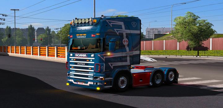 ETS2 - Henrik Lund Hansen – Scania 4 Series Rjl – Metallic Skin (1.32.X ...