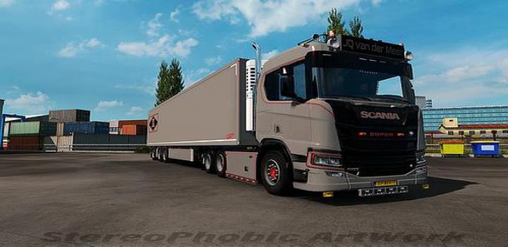 ETS2 - Jq Van Der Meer Skin For Scania Ng (1.33.x) - Haulin, Ats, Ets2 Mods