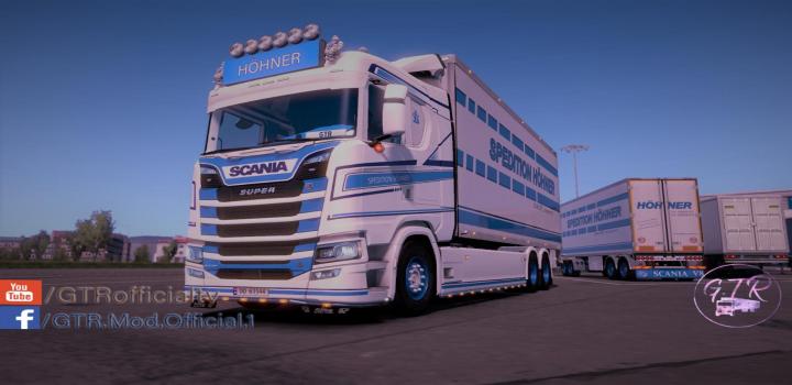 ETS2 - Skin Pack Spedition Hohner V1.1 For Scania S Next Gen Tandem (1. ...