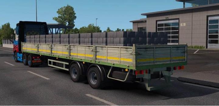 ETS2 - Maz Flatbed Trailer In Ownership (1.35.x) - Haulin, Ats, Ets2 Mods
