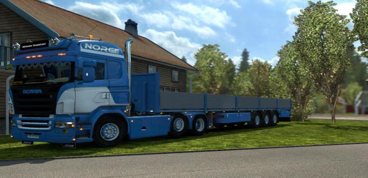 Ets2 Scania Rjl Highline Norge Skin 1 35 X Truck Simulator Mods Ets2 Ats Mods