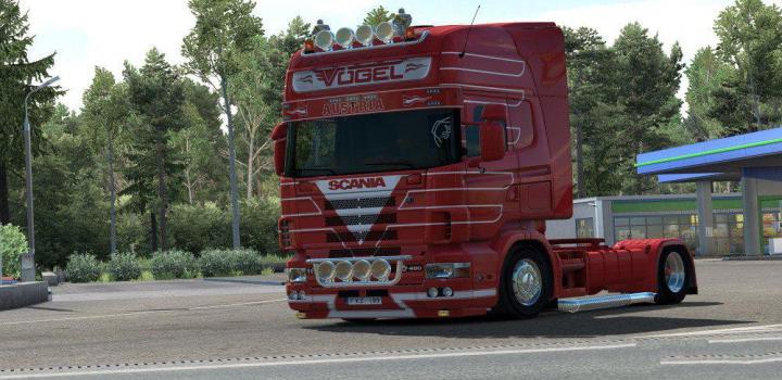 ETS2 - Vogel Transporte Gmbh Skin for Rjl Scania 4-Series V1.0 (1.35.x ...