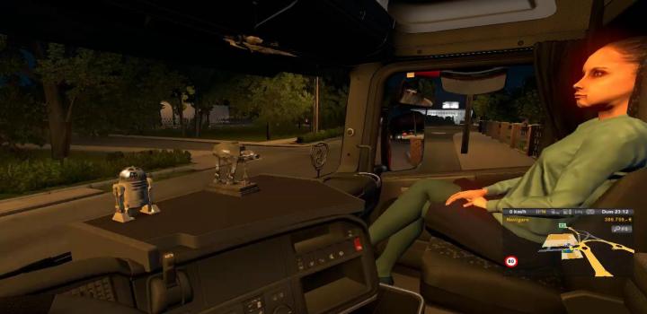 Ets2 Animated Female Passenger In Truck With You V20 136x