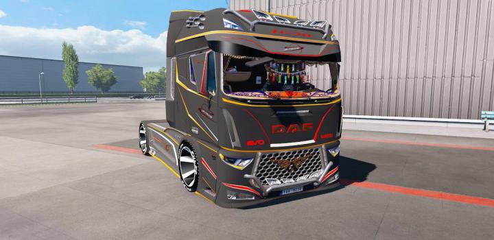 ETS2 - Daf Evo Wing Truck V1.6 (1.36.x) - Haulin, Ats, Ets2 Mods