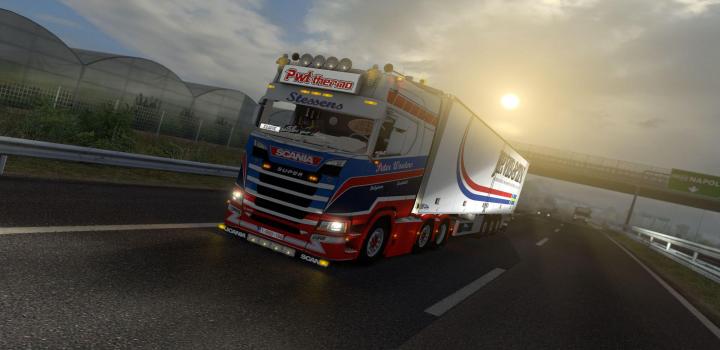 ETS2 - White Steering Wheel Add-On for Scania S500 (1.36.x) - Haulin ...