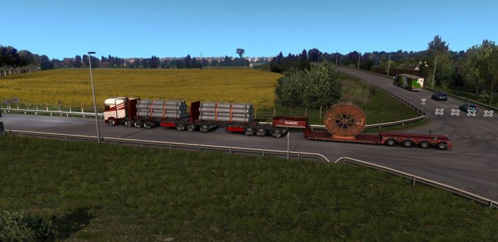 ETS2 - B-Triple With Cargo V1.0 (1.37.x) - Haulin, Ats, Ets2 Mods