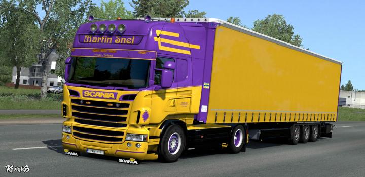 ETS Scania Rjl Martin Snel Combo Skin Package X Haulin Ats Ets Mods