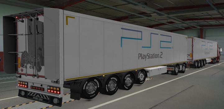 Skin Owned Trailers Scs Play Station 2 ETS2 1.40 - Haulin, Ats, Ets2 Mods