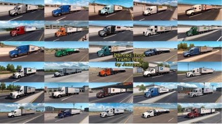 Photo of Painted Truck Traffic Pack V4.6 ATS (1.43.x)