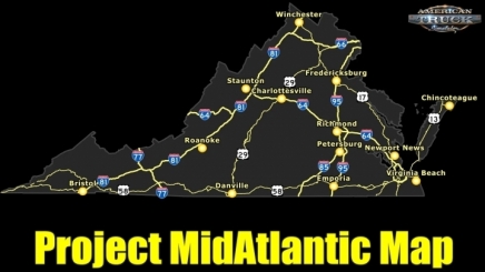 Photo of Project Midatlantic Map V0.3 ATS (1.43.x)