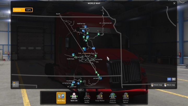 New Truckers Map (Dangerous Roads Map) ATS (1.46) - Haulin, Ats, Ets2 Mods