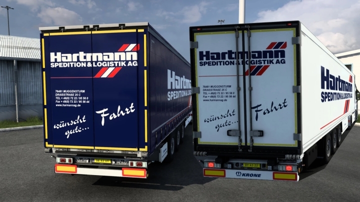 Combo Skin Hartmann Spedition For Mercedes Benz Actros Mp V Ets Haulin Ats Ets Mods