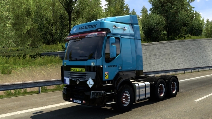 Renault Premium Maersk Skin V Ets Haulin Ats Ets Mods