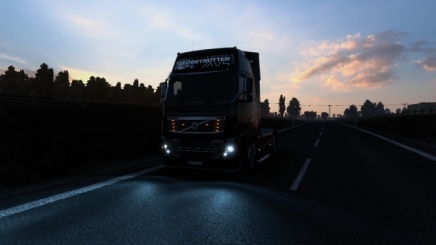 Blue Headlights ETS2 (1.49) - Haulin, Ats, Ets2 Mods