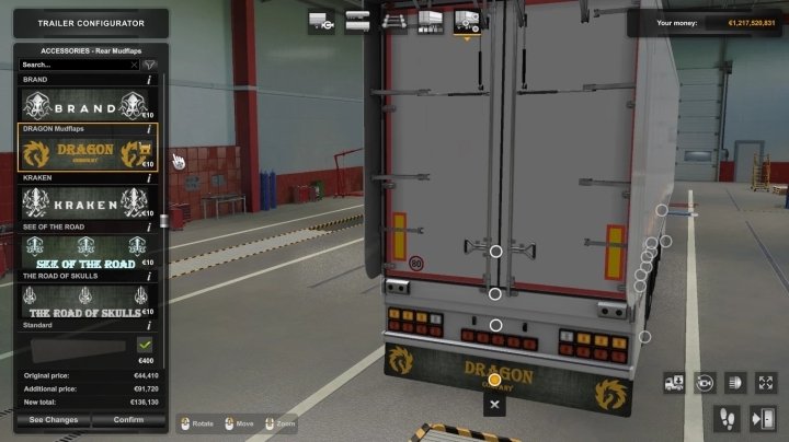 Box Trailer Mudflaps V0.2 ETS2 (1.49) - Haulin, Ats, Ets2 Mods