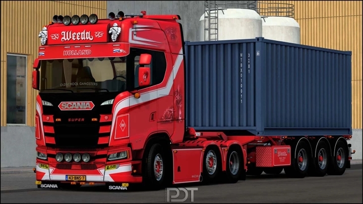 Scania S Trailer Weeda Transport Oldbabe Gangsters V ETS Haulin Ats Ets Mods