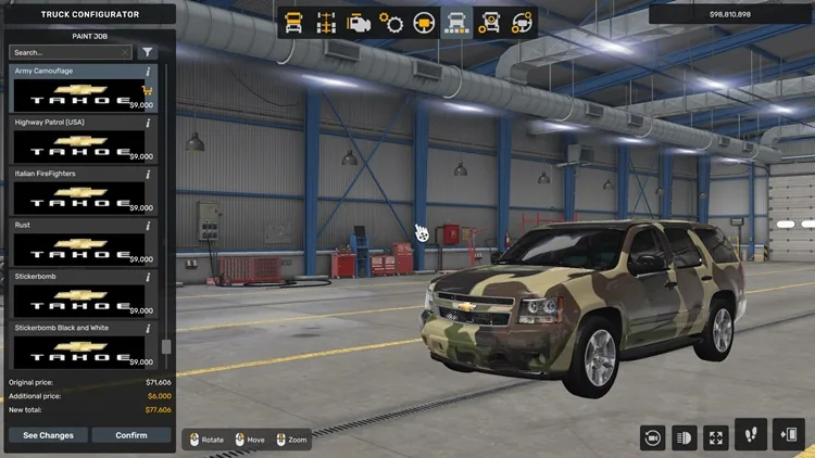 ATS 1.56 – Chevrolet Tahoe 2007 V3.9 ATS 1.56 – Chevrolet Tahoe 2007 V3.9