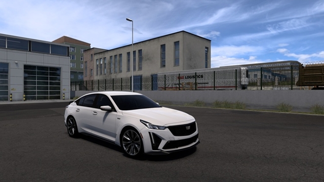ETS2 1.60 Cadillac CT5-V Black Wing 2022 V2.2 ETS2 Cadillac CT5-V Black Wing 2022 Front view 02