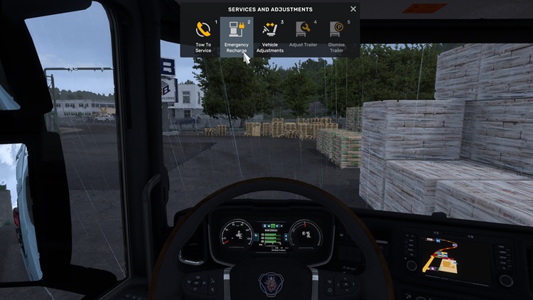 ETS2 1.56 – Emergency Recharge 5000 KWH
